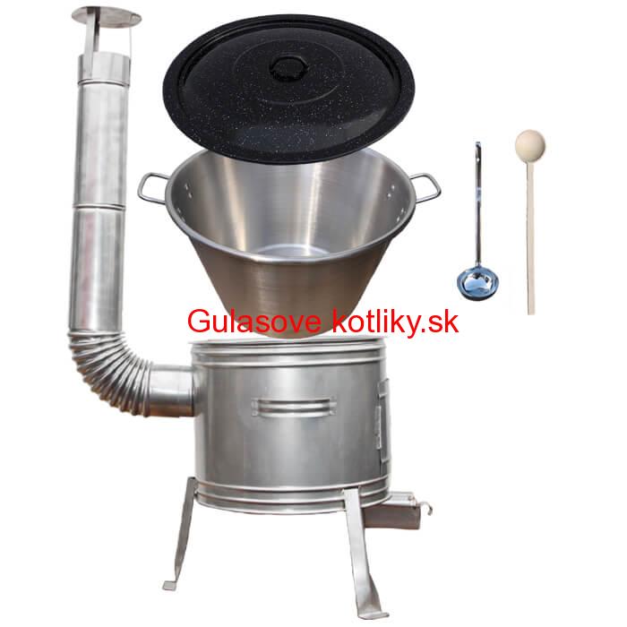 Nerezový kotol 40 L + nerezová kotlina 45 cm TOPLUX