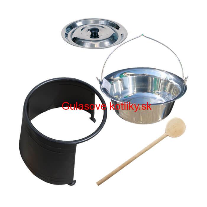 Antikorový kotlík 22 L + chránič plameňa