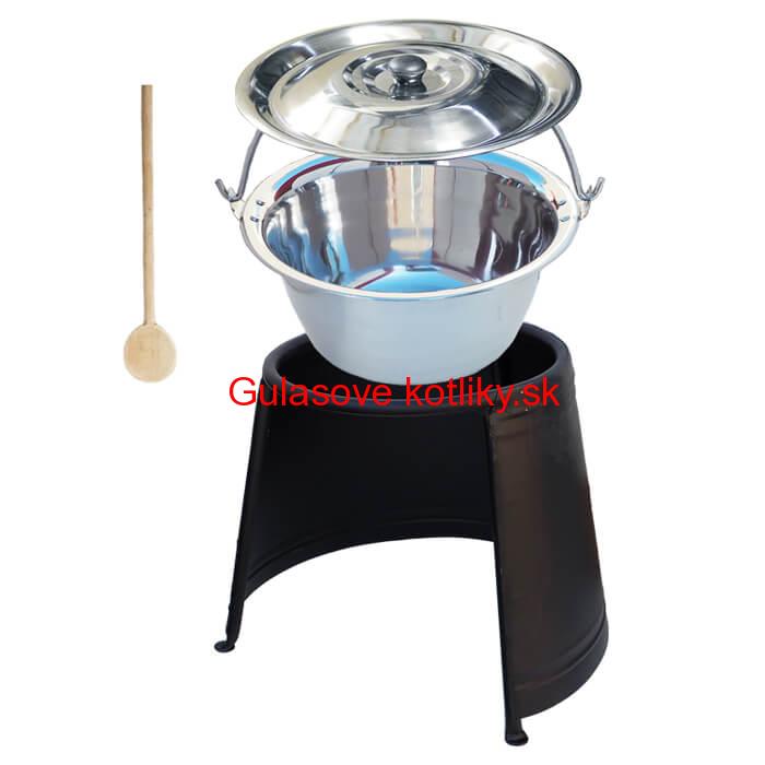 Antikorový kotlík 20 L (1,2 mm) + chránič plameňa