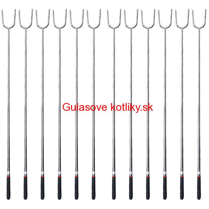 Vidličky na opekanie 24,5 cm - 84,5 cm – teleskopické 12 ks