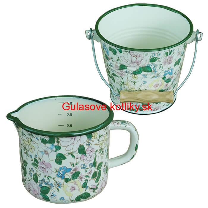 Smaltované hrnce s pokrievkami 1 L + 2 L Classic