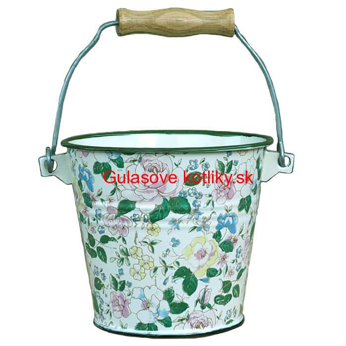 Smaltované vedro 1 L DECOR