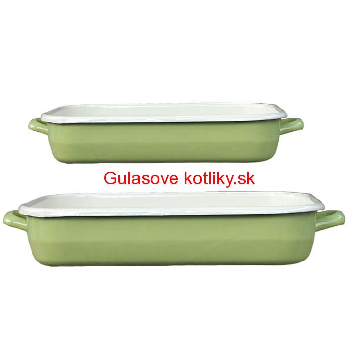 Smaltovane pekáče GREEN 2 ks