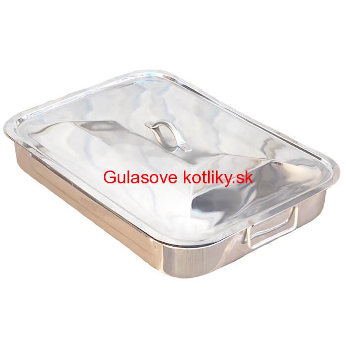 Nerezový pekáč s pokrievkou 42 x 31 cm INOX