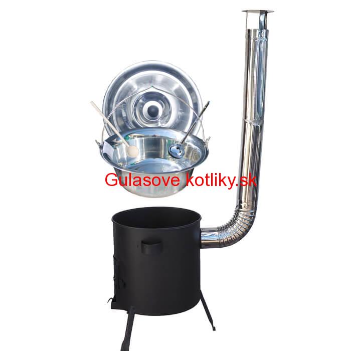 Antikorový kotlík 20 L (1,2 mm) + žiaruvzdorná kotlina (1 mm) 42 PLUS 600