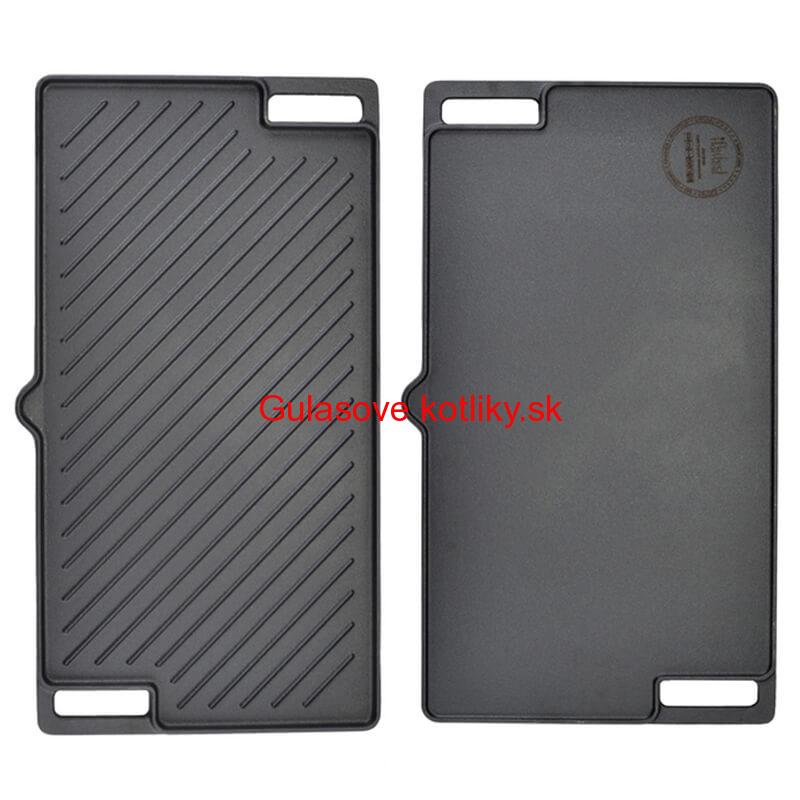 Liatinová grilovacia platňa 45 x 25 cm