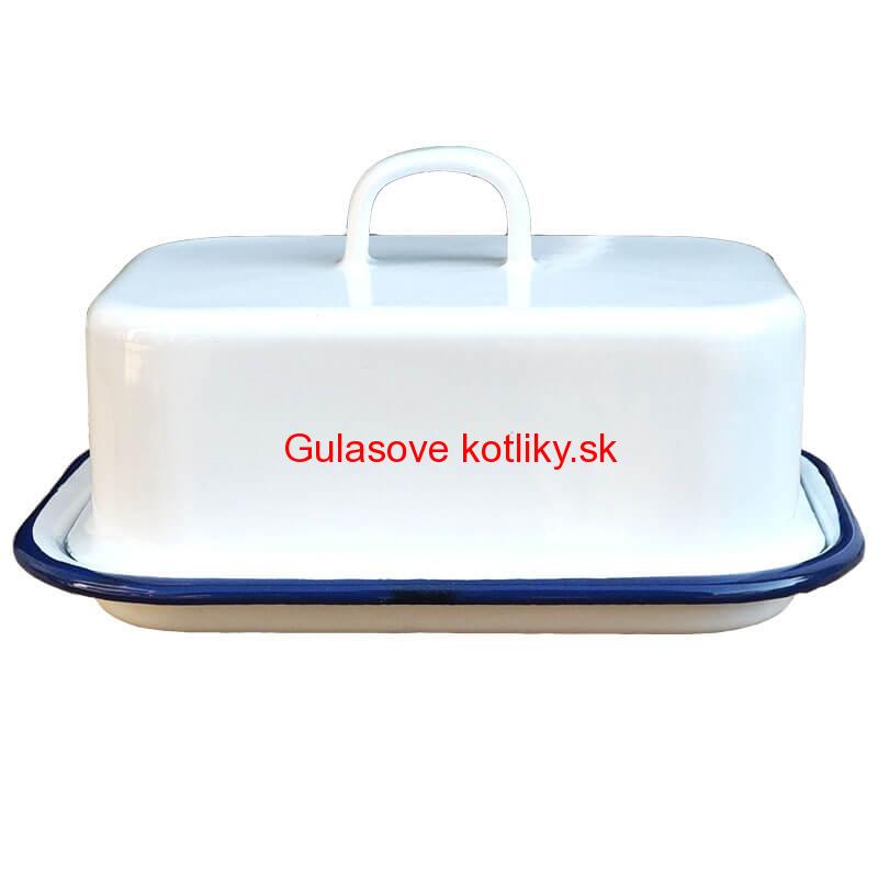Smaltovaná maselnička - biela