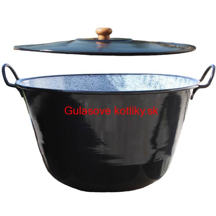 Kotol na zabíjačku smaltovaný 70 L + pokrievka