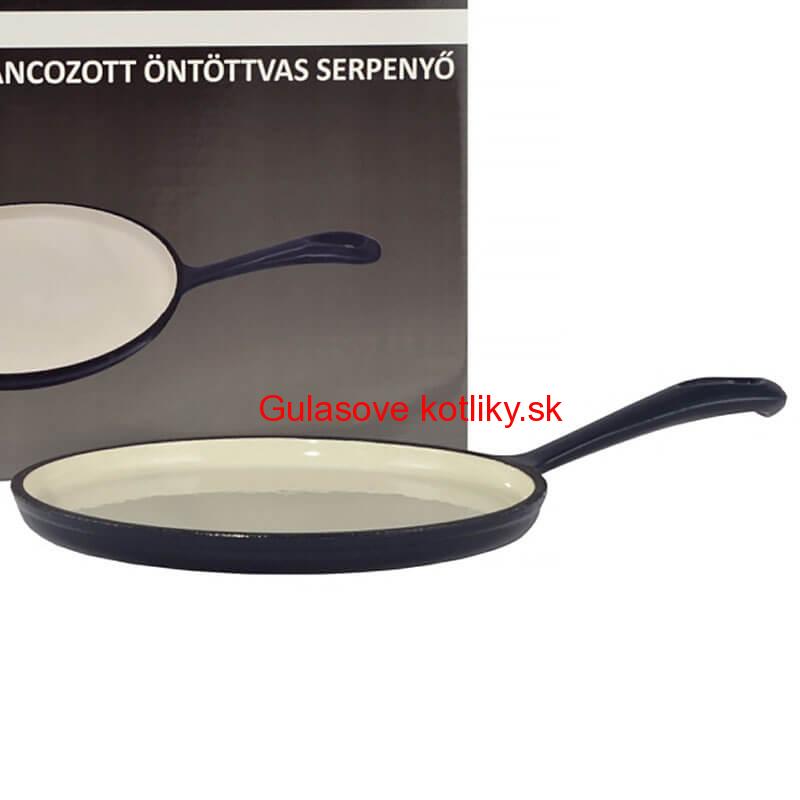 Liatinová panvica na palacinky so smaltovaným povrchom 20 cm