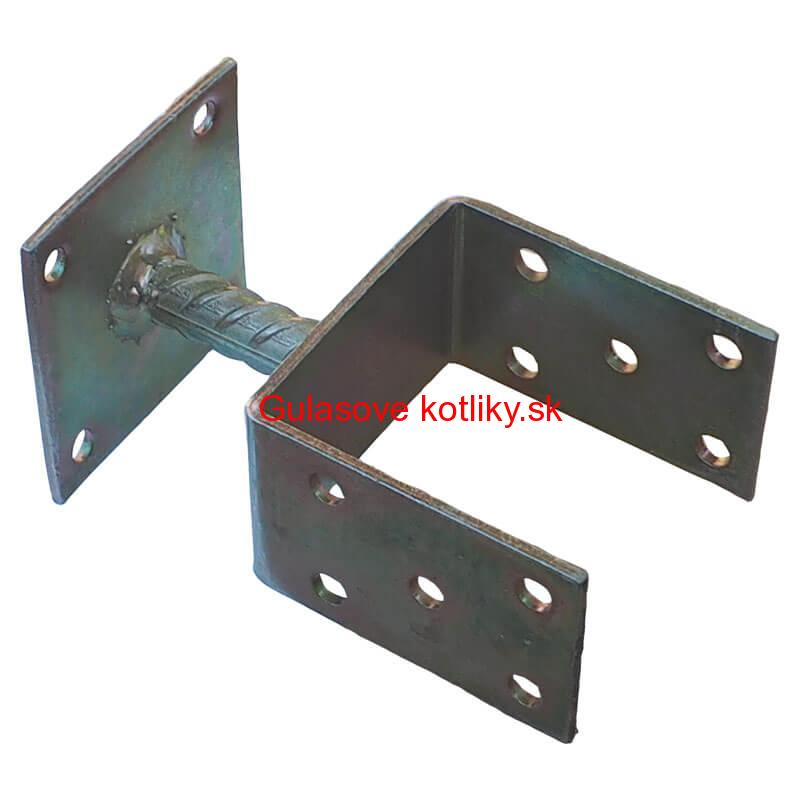 Pätka na platni, kotviaca, pozinkovaná 9 cm