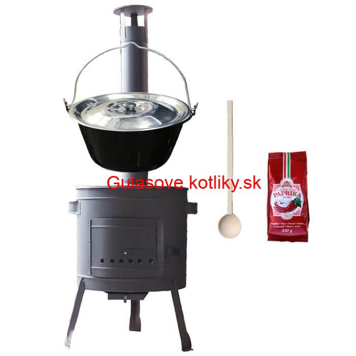 Smaltovaný kotlík 22 L (1,2 mm) + hrubostenná (1,5 mm) žiaruvzdorná kotlina BALKY STRONG 42 PLUS 600