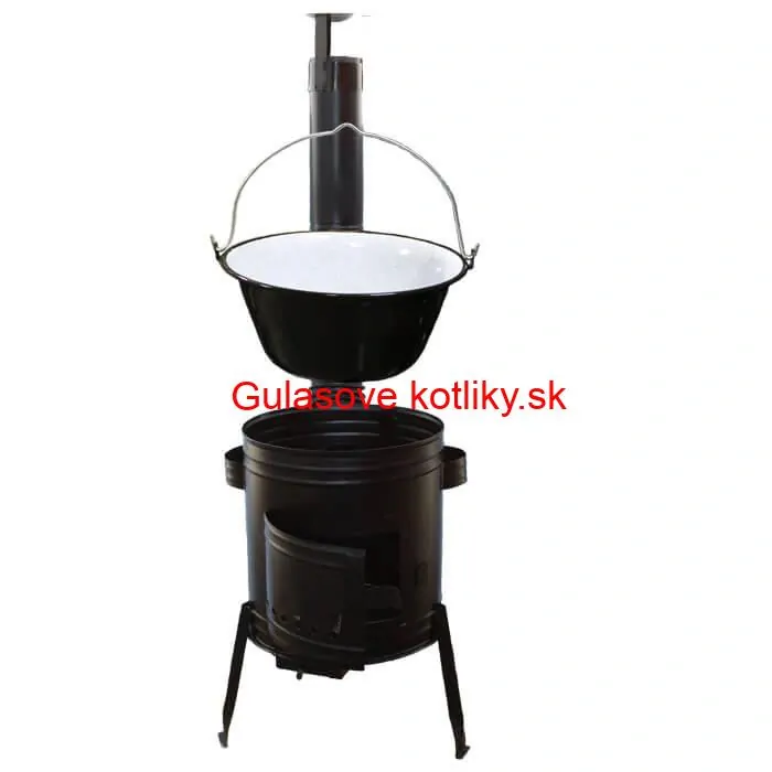 Smaltovaný kotlík 25 L (1,2 mm) + kovová kotlina 42 CLASSIC (KOV) Easy party