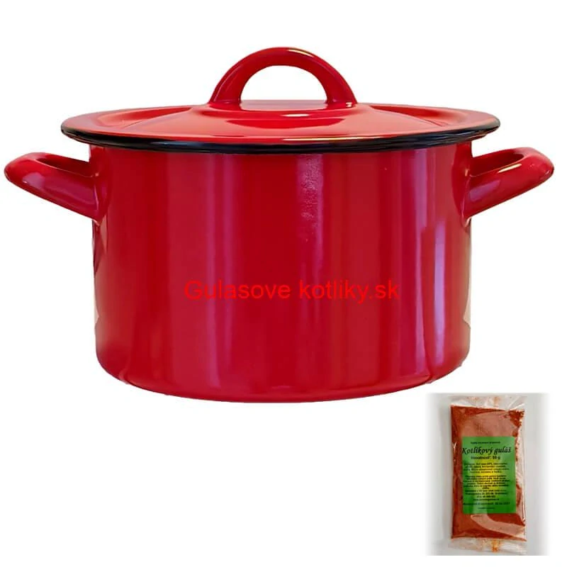 Smaltovaný hrniec s pokrievkou COMBI 25 l + korenie na kotlíkový guláš 50 g