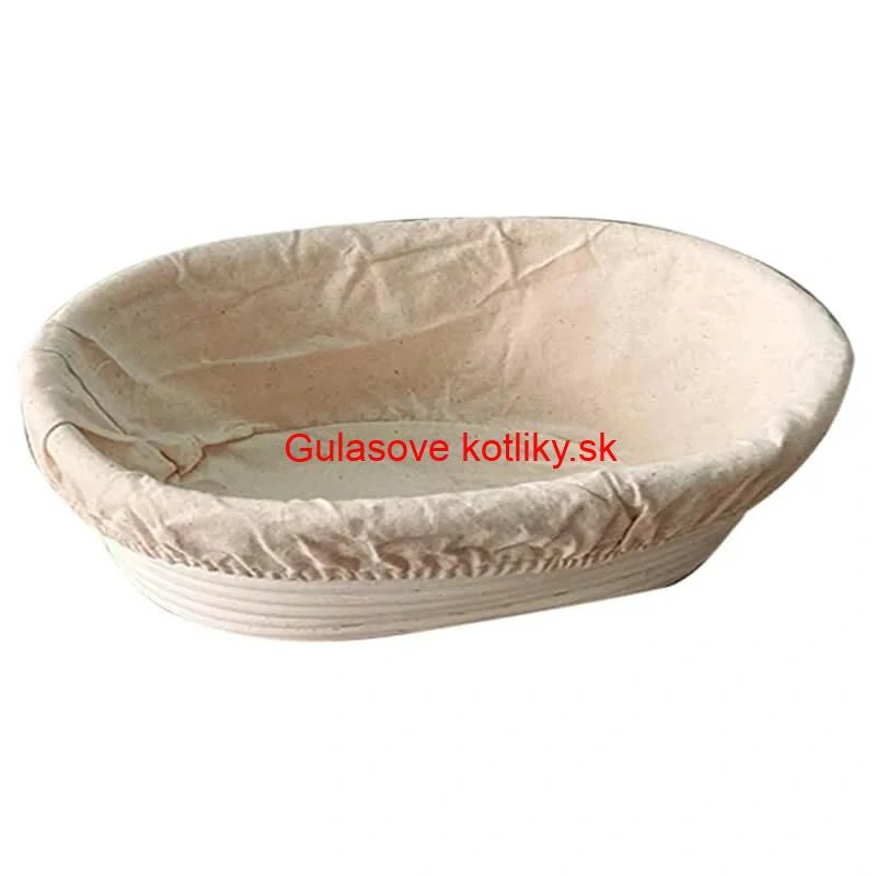 Ratanová miska na kysnutie chleba – oválna