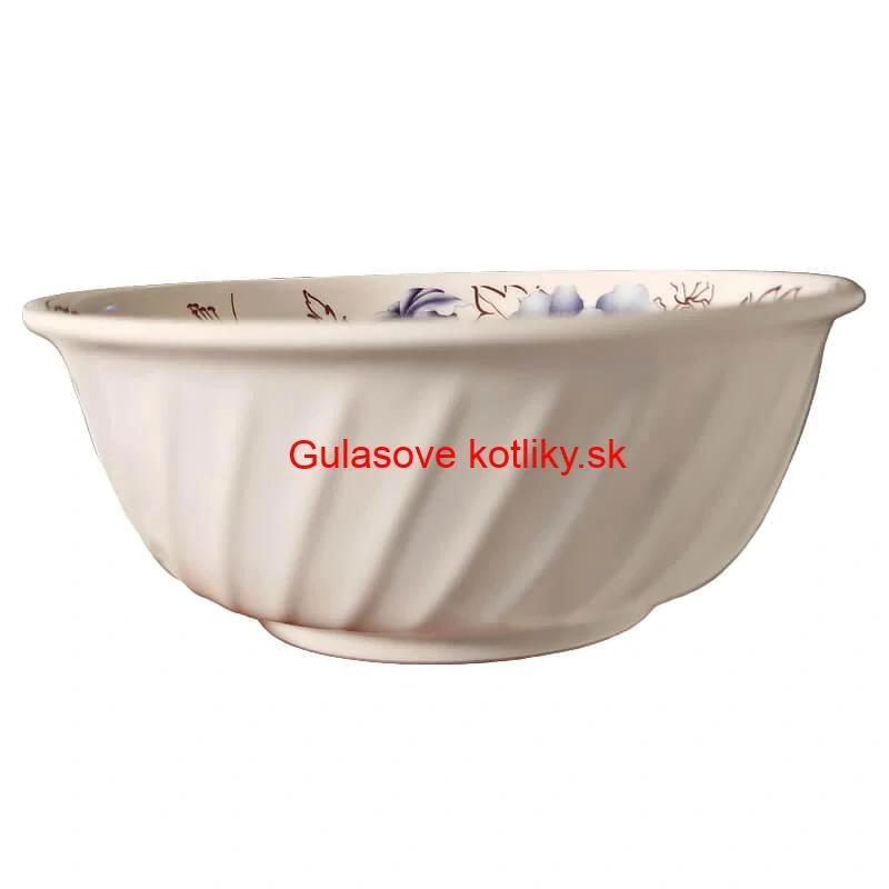 Plastová miska s kvetinovým vzorom (750 ml) – na poriadny guláš aj kapustnicu