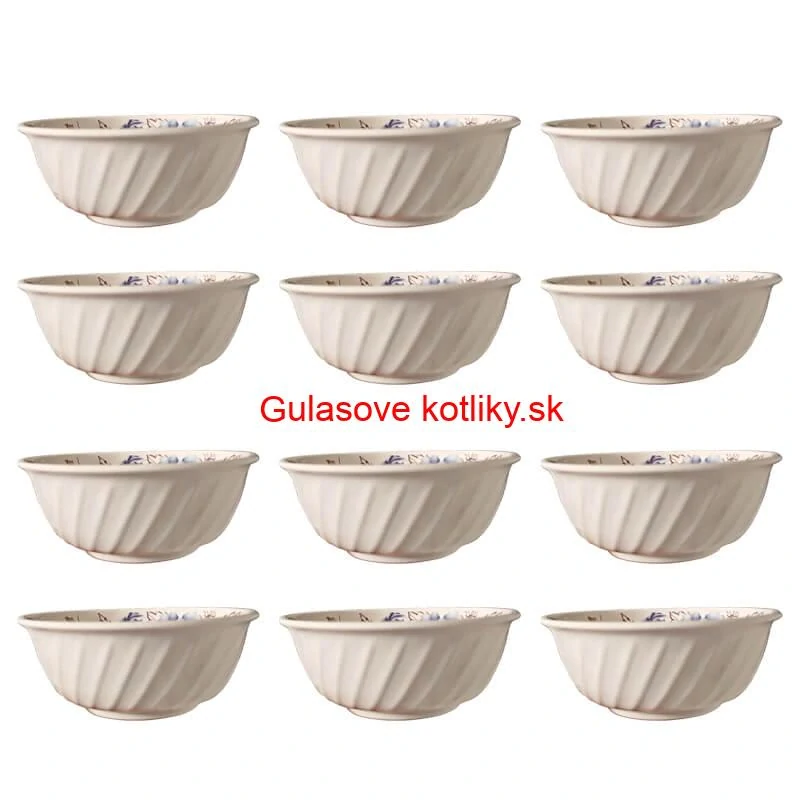 Plastová miska s kvetinovým vzorom (750 ml) – teraz v sade 12 kusov!