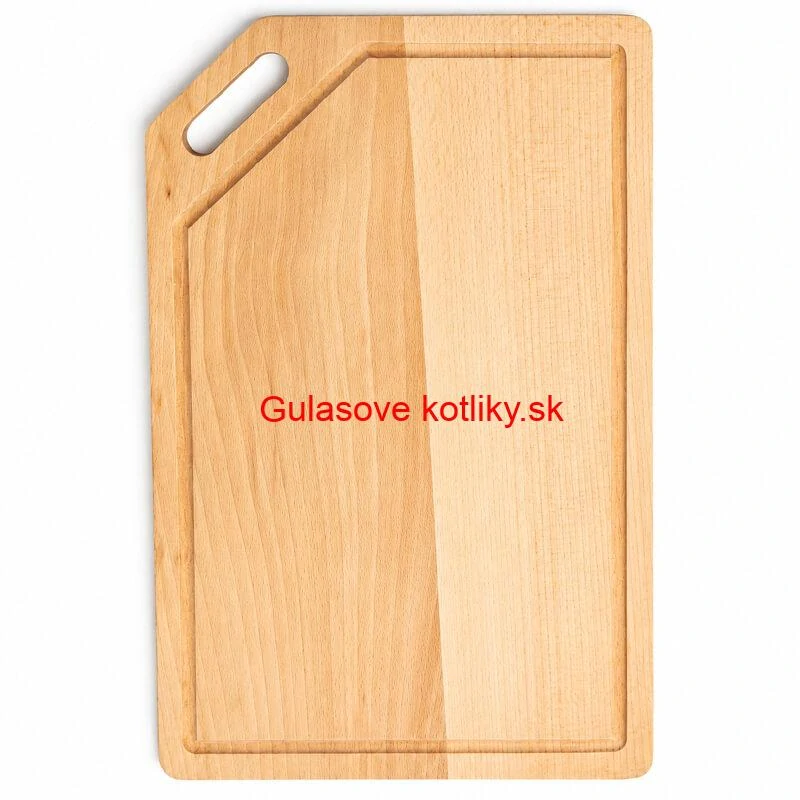 Drevená doska na krájanie 40×25 cm s drážkou na šťavu