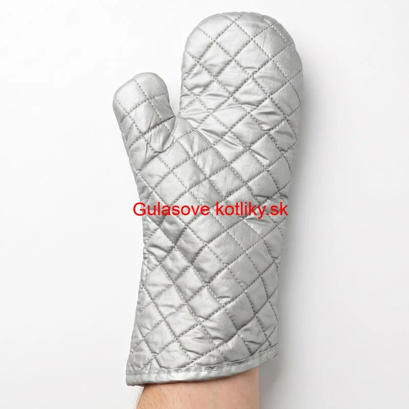 Chňapka strieborná s dlhým rukávom 35 cm