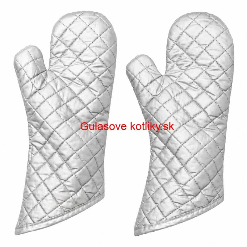 Chňapky strieborné dlhé 35 cm — sada 2 ks