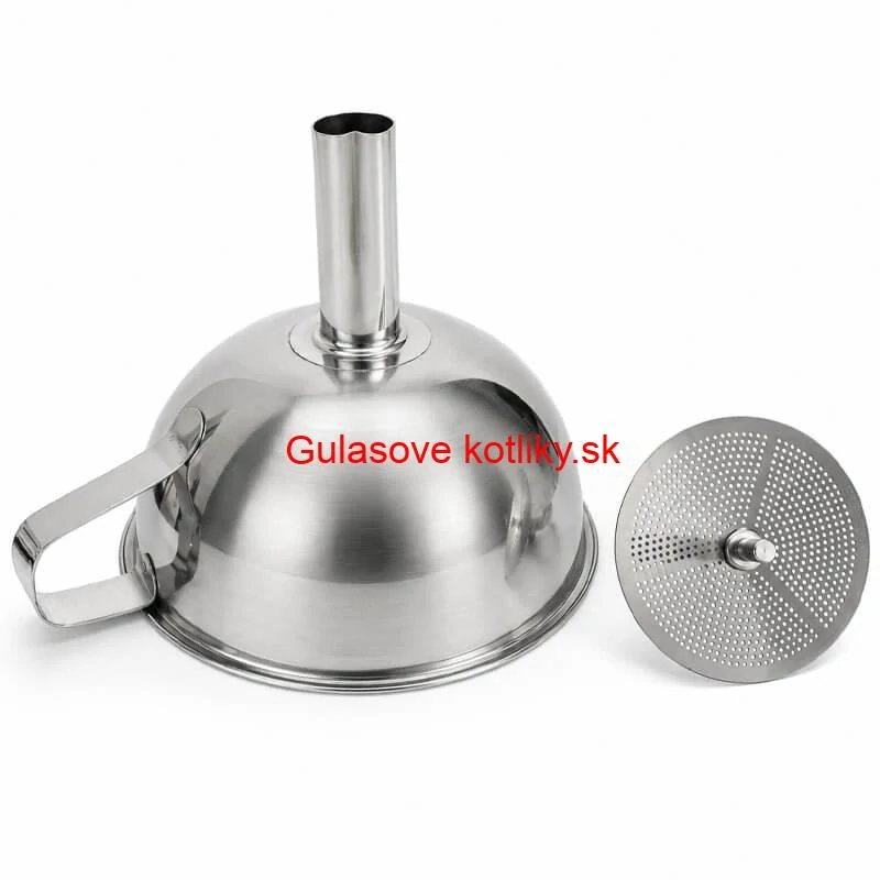 Nerezový lievik so sitkom 11 cm