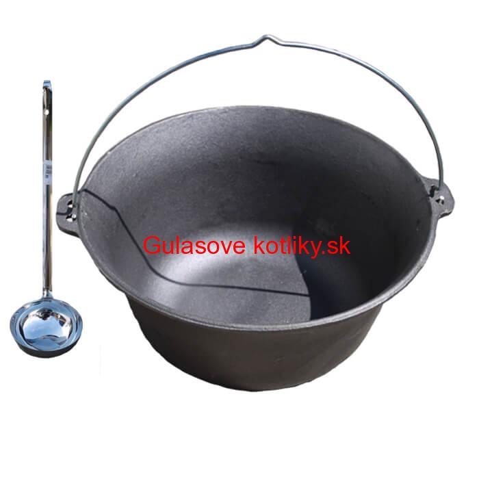 Liatinový kotlík 7,2 L + antikórová naberačka