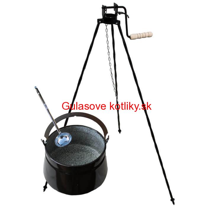 Kotlík na ryby 10 L + trojnožka s kladkou