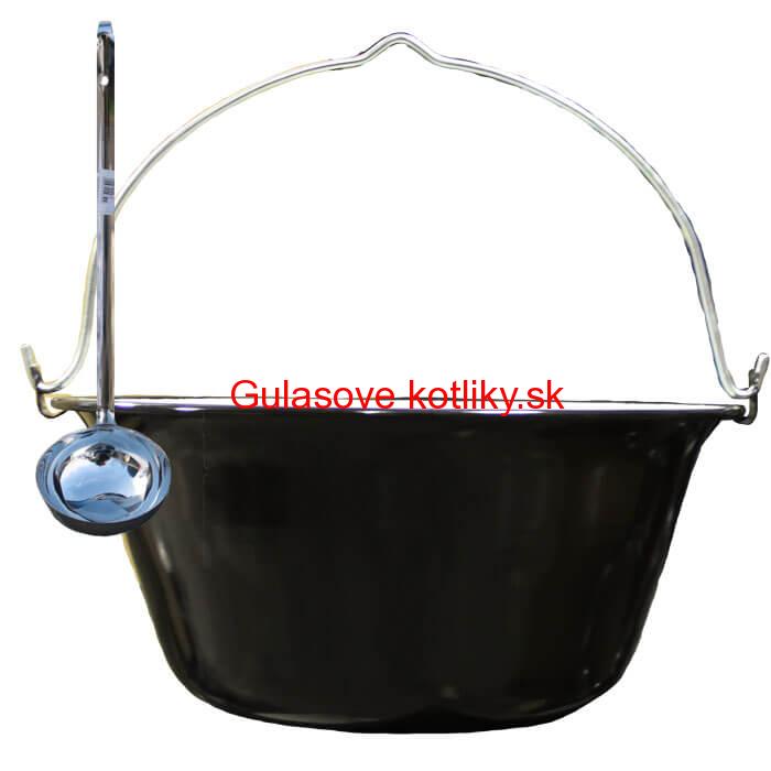 Smaltovaný kotlík 30 L + antikórová naberačka