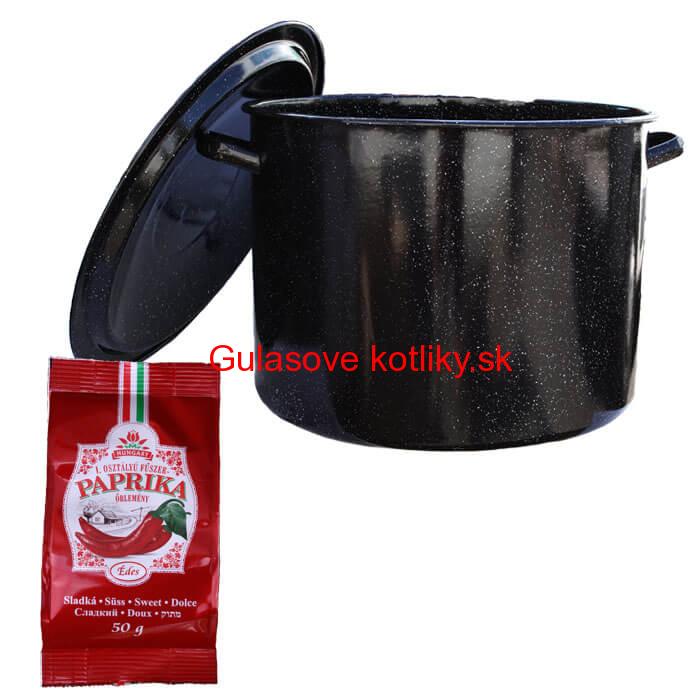 Smaltovaný hrniec 50 L + Paprika 50 g