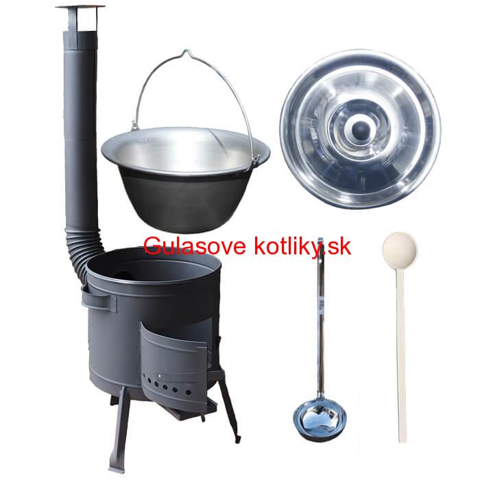 Nerezový kotlík 15 L (1,5 mm) + nízka kotlina 36 cm PLUS 600