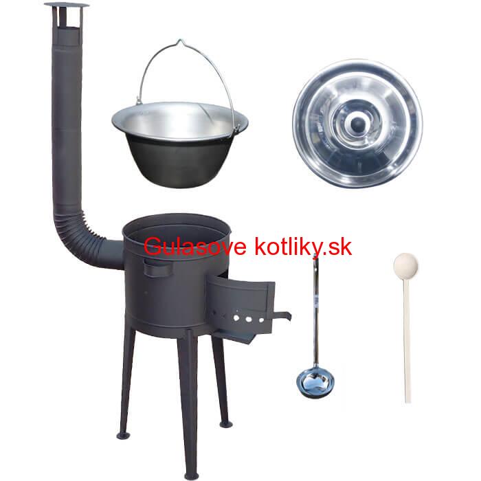 Hrubostenný nerezový kotlík 20 L (1,5 mm) + vysoká kotlina 36 PLUS 600