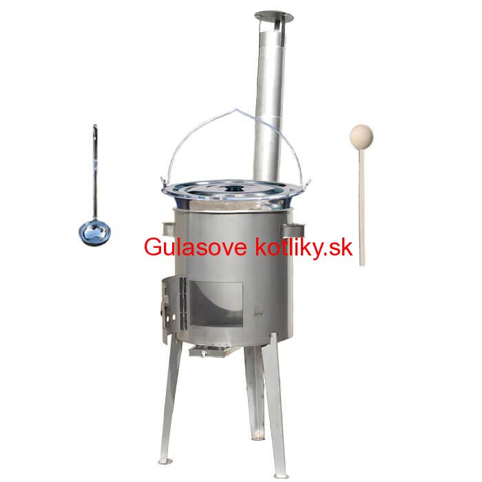 Antikorový kotlík 22 L (0,8 mm) + nerezová kotlina 42 cm LUXUS