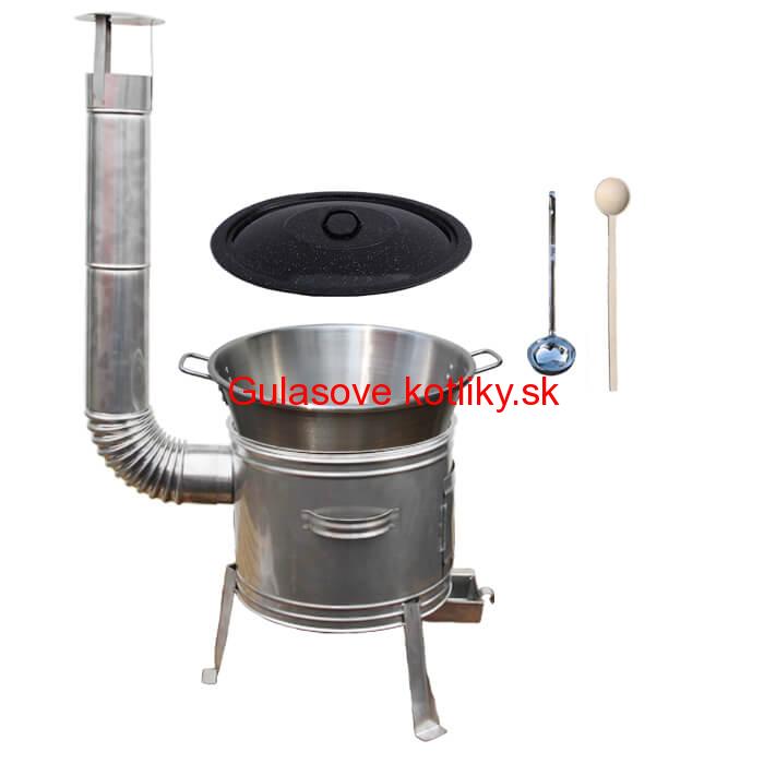 Nerezový kotol 40 L + nerezová kotlina 45 cm TOPLUX