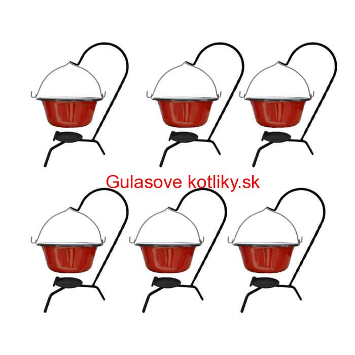 Servírovacia súprava SMALT RED 6 ks