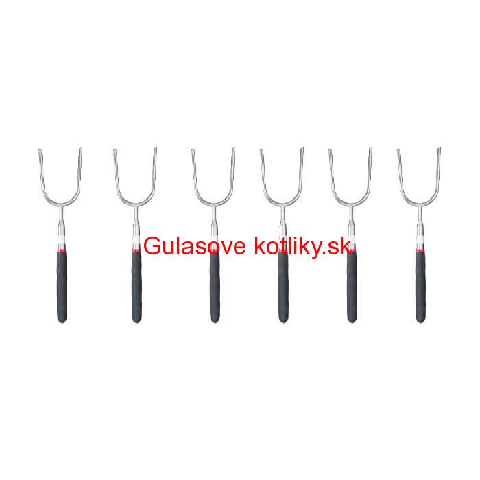 Vidličky na opekanie 24,5 cm - 84,5 cm – teleskopické 6 ks