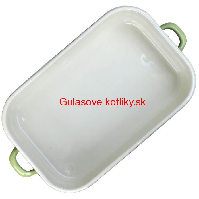 Smaltovaný pekáč 46 x 24 cm GREEN