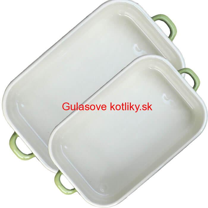 Smaltovane pekáče GREEN 2 ks