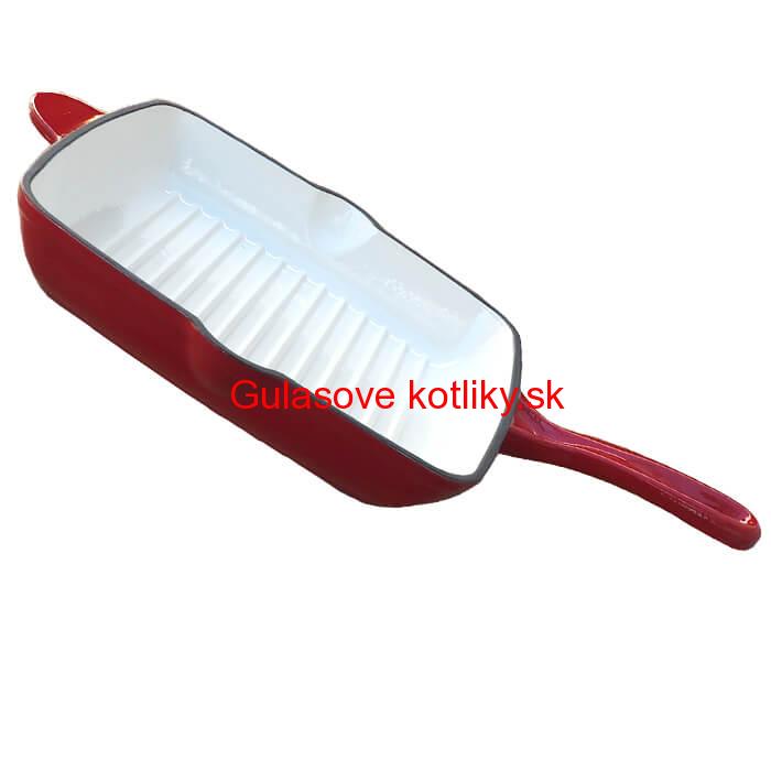 Liatinová panvica na grilovanie so smaltovaným povrchom 26 cm Strong Mold