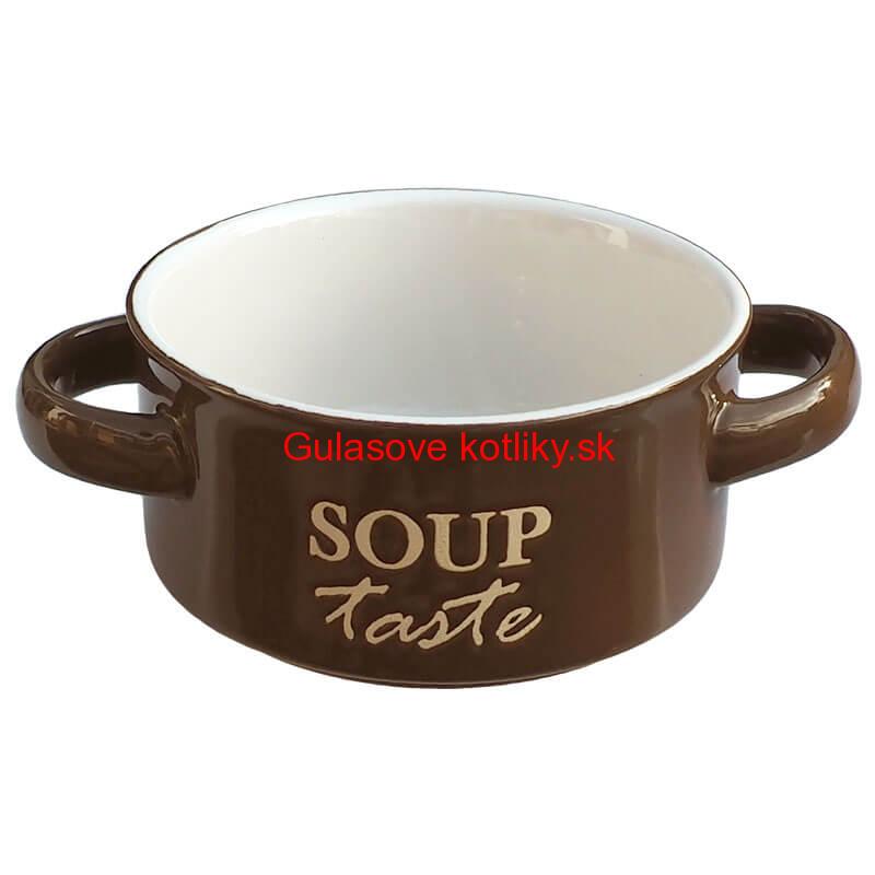 Keramická miska na polievku-hnedá SOUP