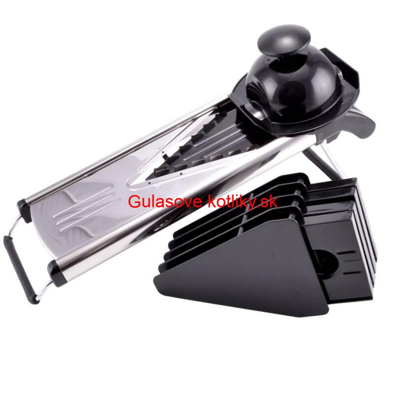 Multifunkčný V-krájač + sada plátov na krájanie