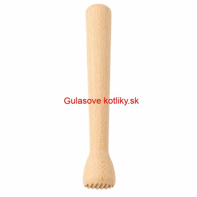 Drevený drvič na cesnak a bylinky 22 cm