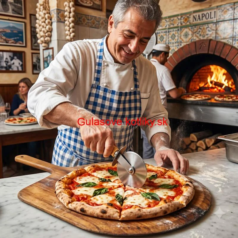Krájač na pizzu s drevenou rukoväťou 22 cm