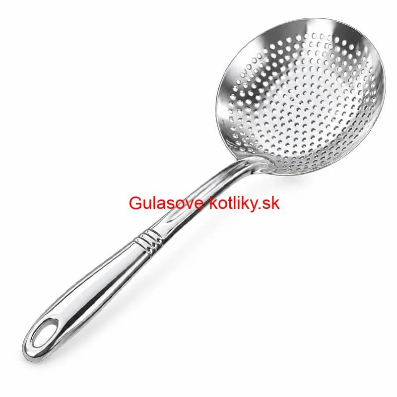 Veľká nerezová penovačka – sitko 19 cm, dĺžka 48 cm