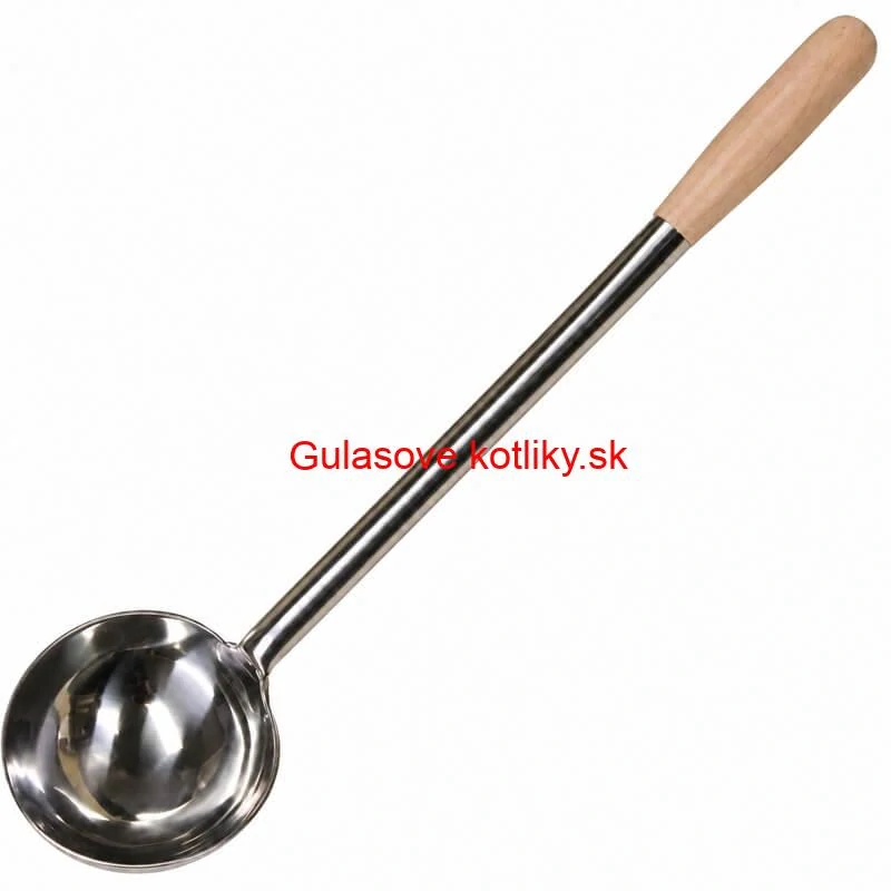 Antikorová naberačka 250 ml s drevenou rúčkou – 51,5 cm