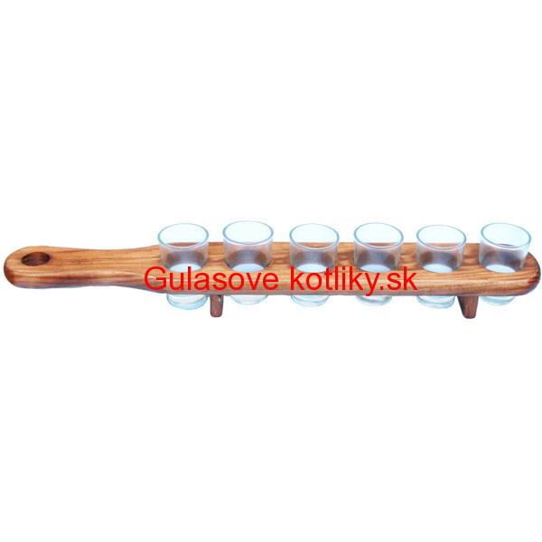 Sada štamperlíkov s dreveným podnosom