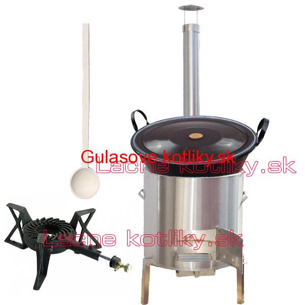 Zabíjačková nerezová súprava 50 L + horák KEMPER