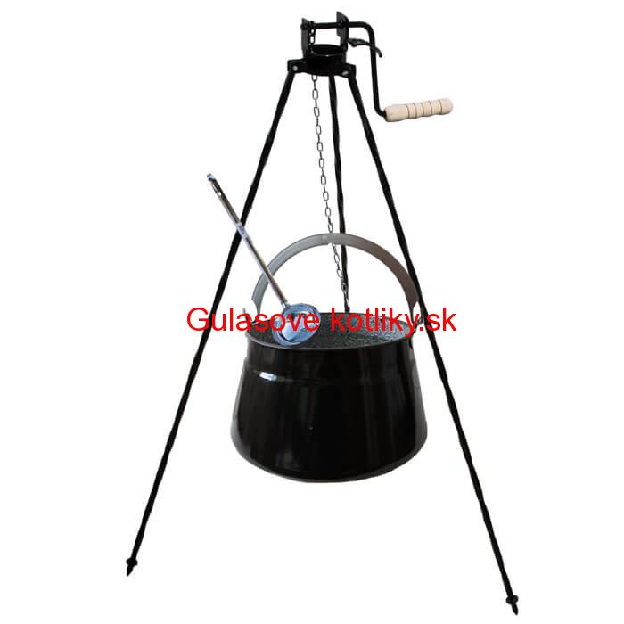 Kotlík na ryby 30 L + trojnožka s kladkou