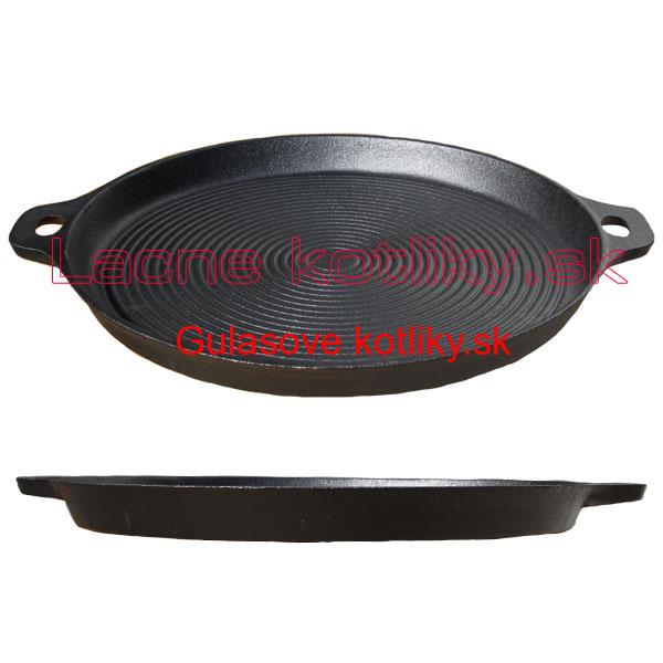 Liatinová doska na grilovanie – guľatá