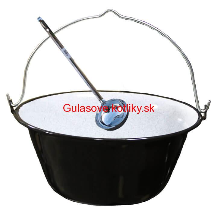 Smaltovaný kotlík 30 L + antikórová naberačka