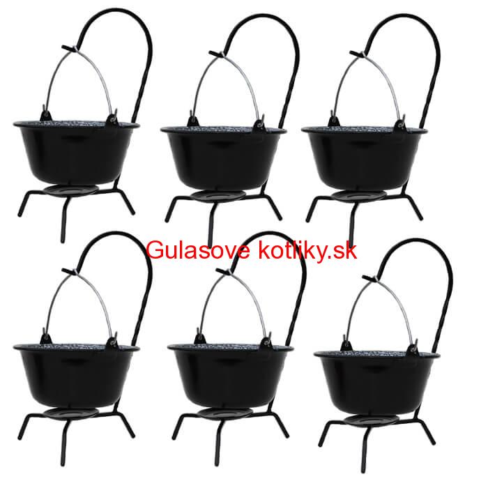 Servírovacia súprava SMALT BLACK 6 ks