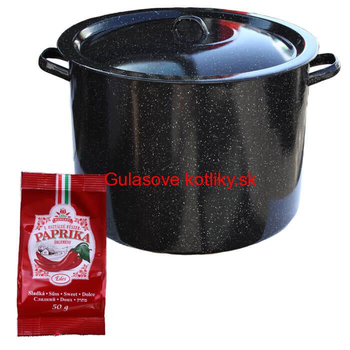 Smaltovaný hrniec 50 L + Paprika 50 g